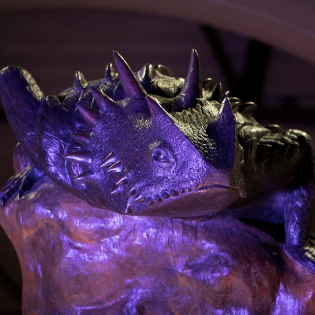 Horned Frog Statue